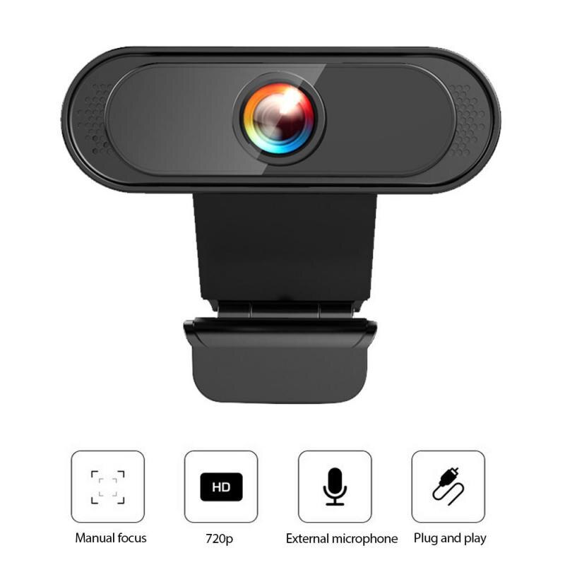 USB Original 720P Webcam Camcorder Digital Webcam, External Microphone, Suitable For Laptop Desktop Built-in HD Microphone Work