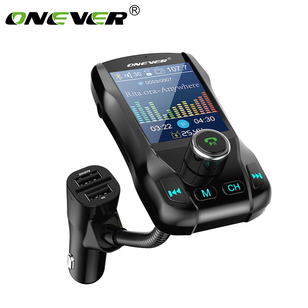 Dual USB Ports Support FM Transmitter FM Channels Bluetooth Radio Adapter For Car Bluetooth V3.0 With EDR In-Car FM Transmitter