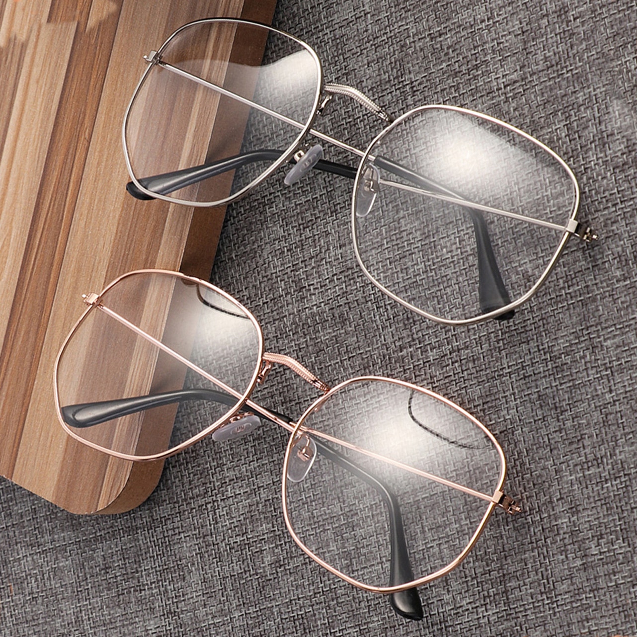 Mode Unisex Metalen Leesbril Draagbare Vintage Optische Brillen Frame Bril Brillen Vision Care