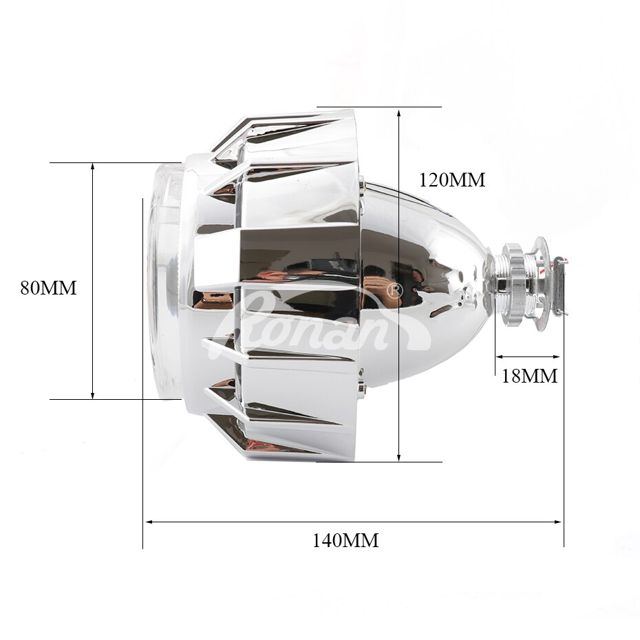 RONAN mini 2,5 doble LED Ojos de Ángel drl bi-xenon proyector 8,1, lente de faro de coche h1 retrofit DIY h4 h7, de coche