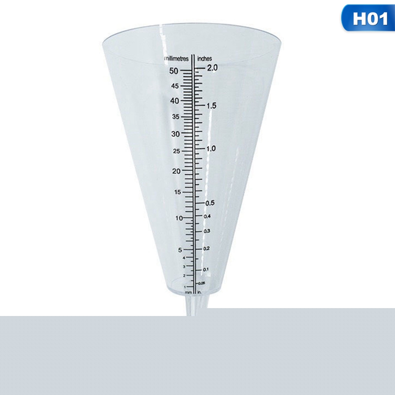 Conical Rain Meter Gauge Plastic Transparent Measuring Cup For Outdoor Garden Outdoor Rainfall Measuring Tools: Default Title