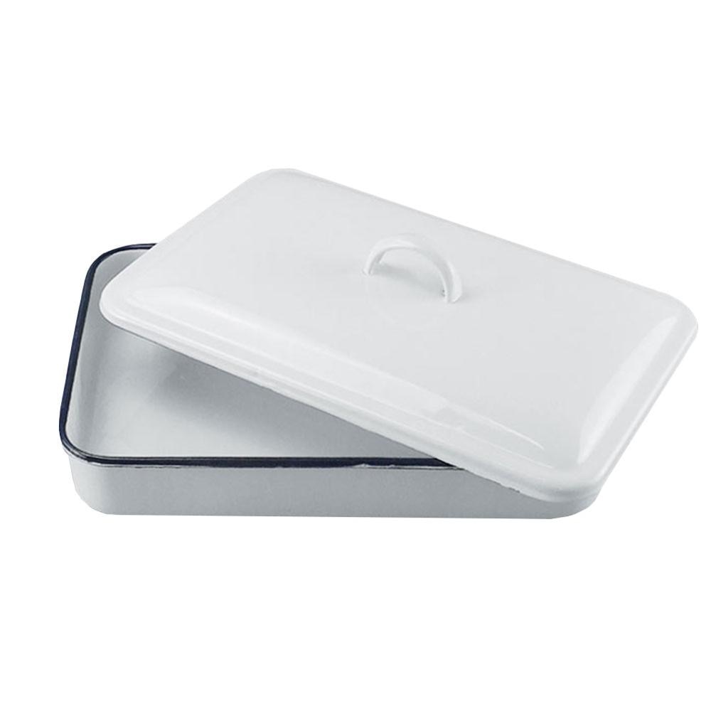 Plateau de rangement, fournitures de laboratoire, seau de rangement, équipement expérimental, outil, baril en plastique d'émail blanc