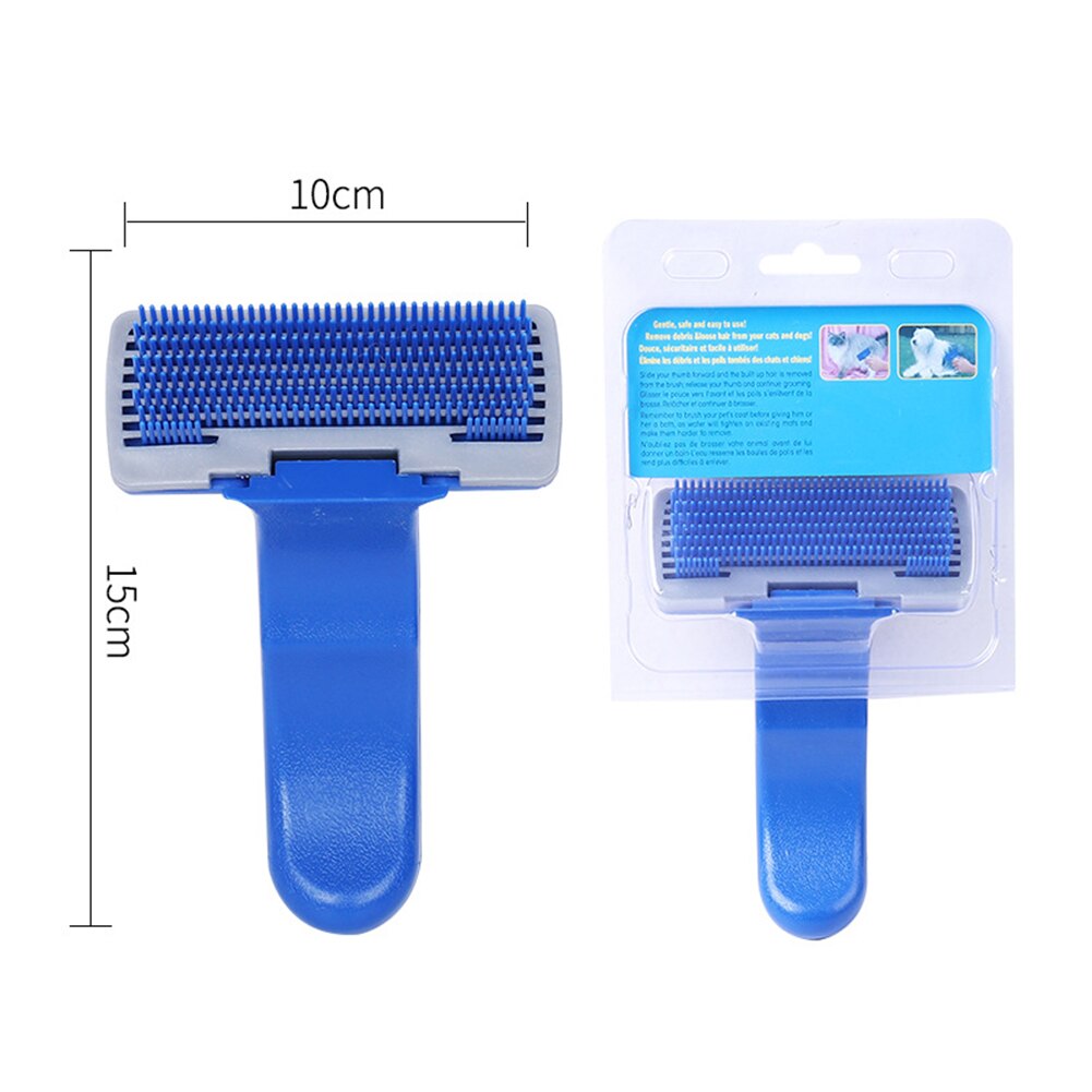 Kat Hond Haar Grooming Care Borstel Hond Haar Remover Kam Voor Lang Haar Hond Huisdier Verwijdert Haren Schoonmaken Bad Borstel hond Levert: A