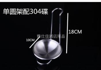 Neue Edelstahl Löffel Rest mit Keramik Schüssel Küche Regal Gestell Sieb Löffel Halfter Abtropffläche Küche Zubehör: Licht Grau