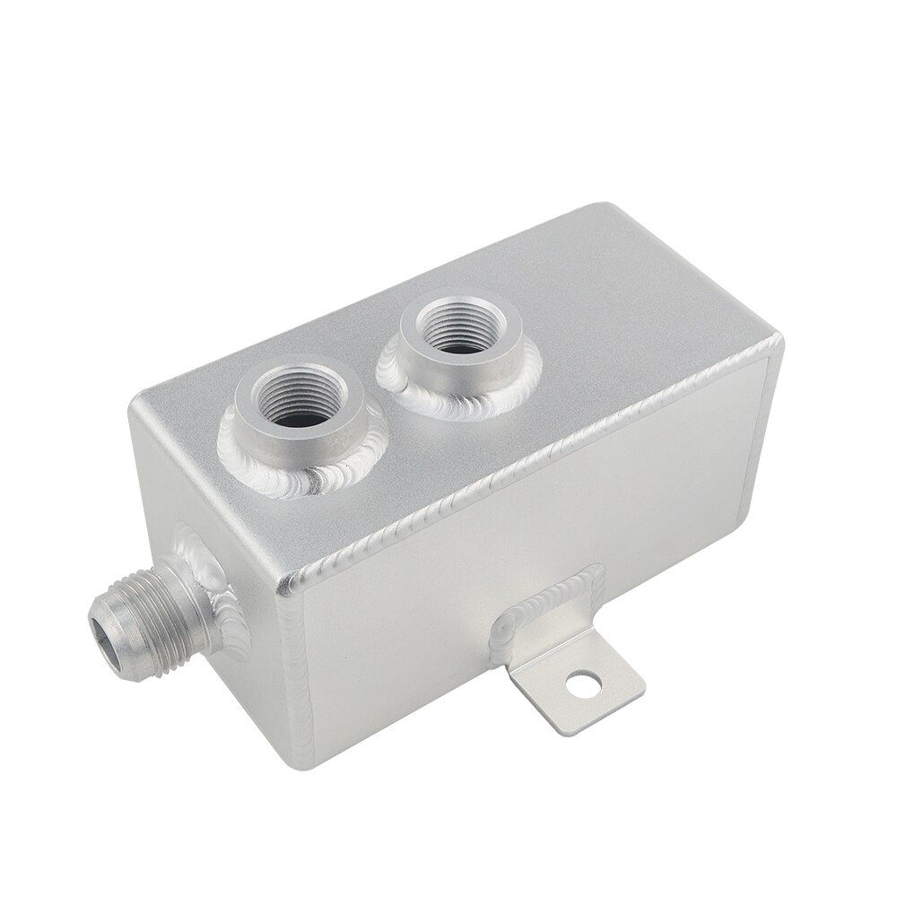 1L Aluminum oil catch can tank with breather &amp; drain tap 1LT baffled VR9491
