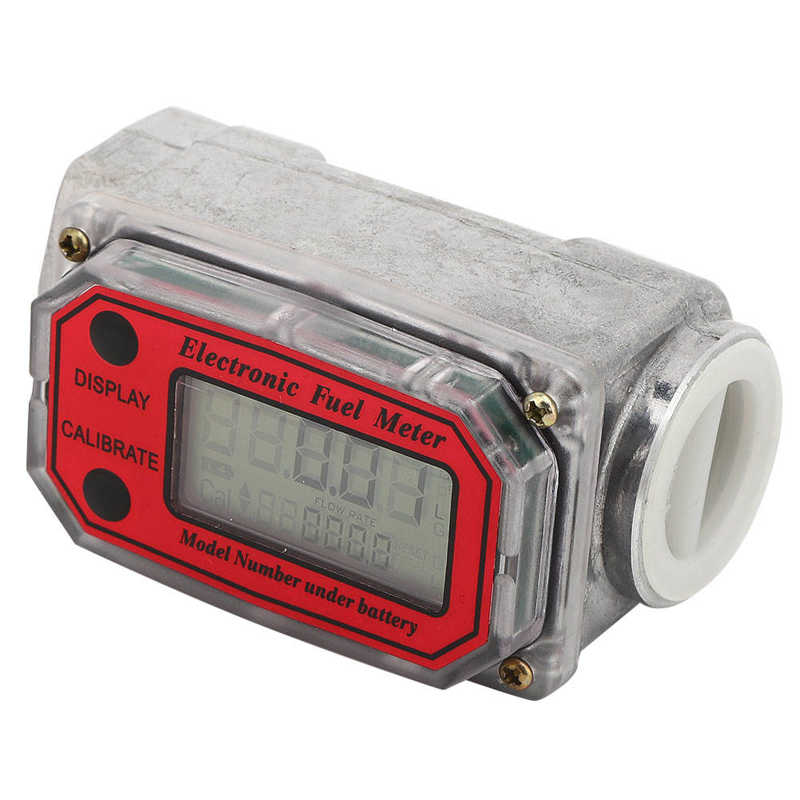 Mini Digital Turbine Flowmeter Diesel Fuel Flow Meter 15-120L 1 inch NPT Turbine Flowmeter Turbine Flow Meter