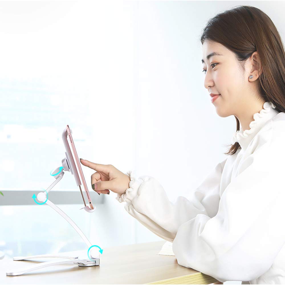 2 in 1 Keuken Tablet Stand IPad Wall Mount Onder Kast Houder Office Desktop Mount Recept Houder Stand voor 4.3 tot 10.5 inch