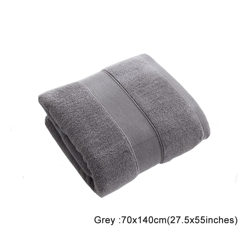 Turkish Genuine Cotton Towel, Includes Bath Towels(27.5 x 55 Inches), Hand Towels(13.5 x 30 Inches), 600 GSM,Grey Or Blue: Grey 70x140cm 1PC