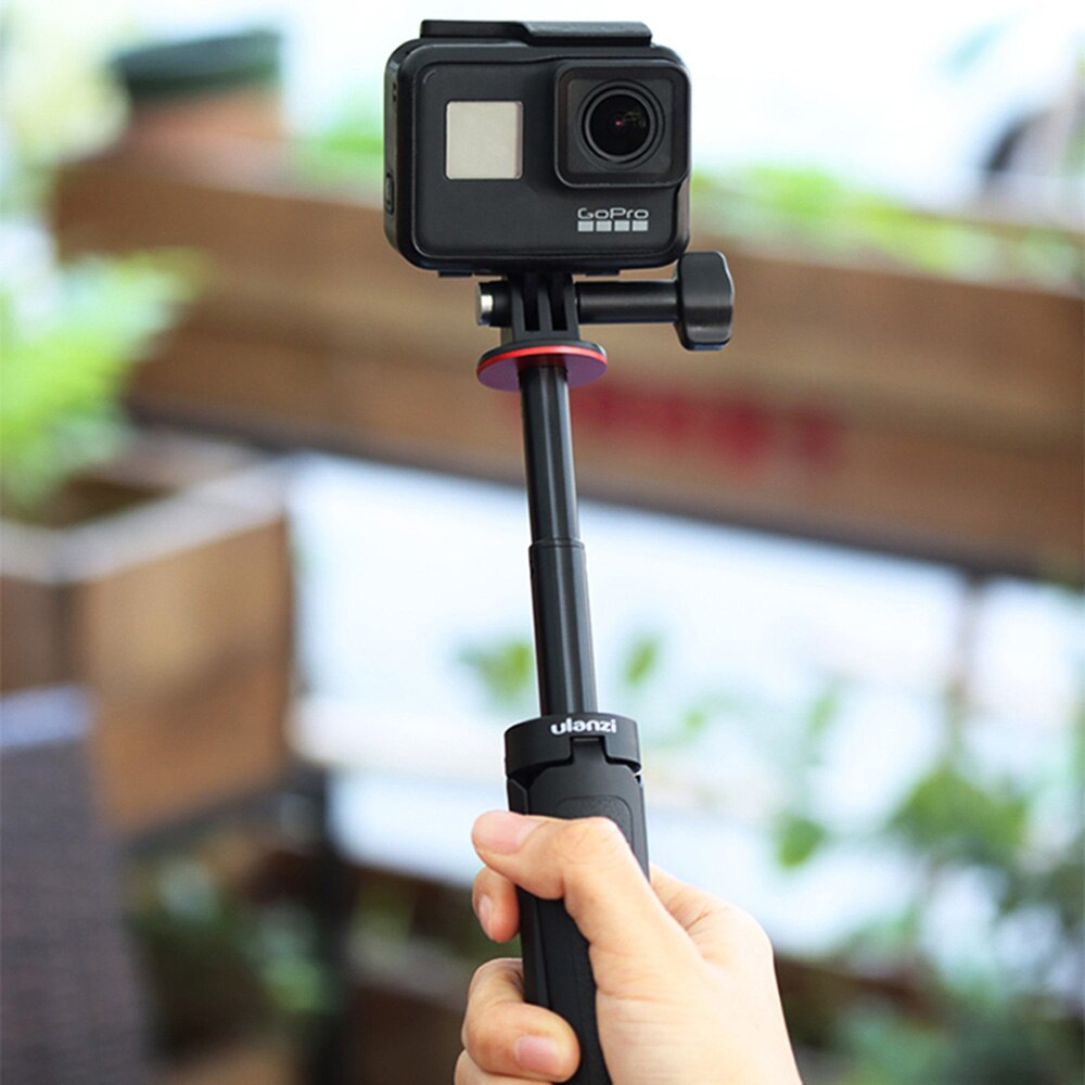 Ulanzi mt -09 utdragbart vlogg-stativ för gopro hero 10 9 8 7 6 5 4 svarta sjcam actionkameror