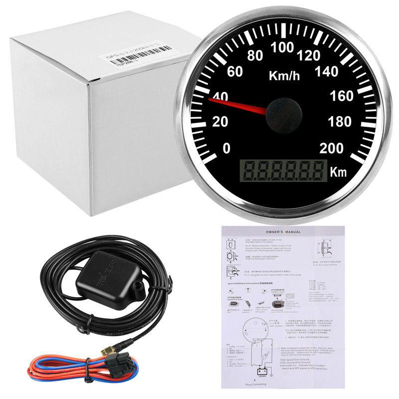 Compteur de vitesse GPS pour bateau Compteur de vitesse GPS avec tachymètre  8000 tr/min 85 mm 3 3/8 po Compteur de vitesse - Cdiscount Auto