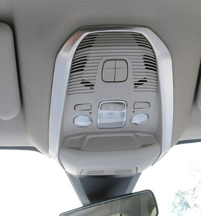För citroen  c5 aircross interiör läslampa cover sticke bilstyling: Metall silver framsida