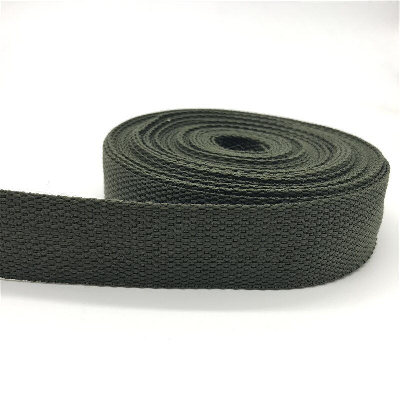 2 jardy 38mm PP wstążka saszetka na pasek nylonowa taśma wstążka do plecaka taśma szyta torba akcesoria do paska: ArmyGreen