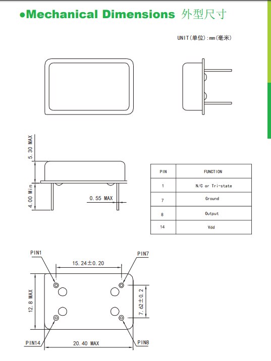 Crystal oscillator 40MHZ 40M 40.000MHZ In-line active crystal OSC DIP-4 rectangular clock vibration full size 5pcs