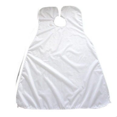 Shaving Cloth Waterproof Beard Hairdressing Apron HaircutShaving Wai Men's Style Apron Transparent Suction Cup Male Shaving: Ivory