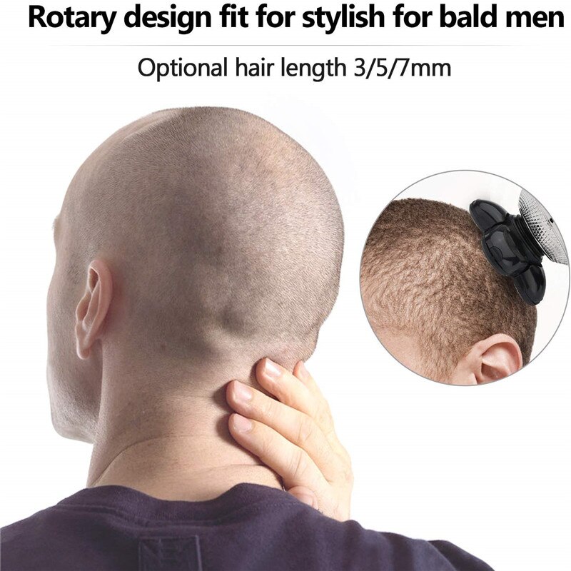 Electric Razor Bald Men Beard Trimmer 5 in 1 Grooming Kit Rotary Waterproof Electric hair Shaver shaving machine head shaver