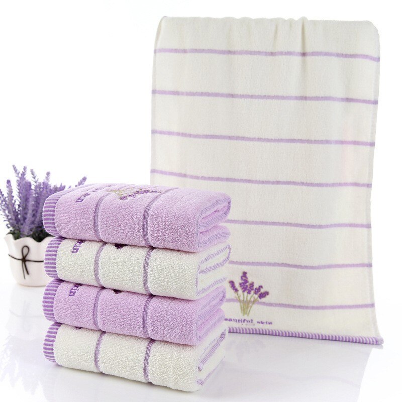 Luxe Wit Lavendel Stof Handdoek Set 1Pc Badhanddoeken Voor Volwassenen/Kinderen 2 Stuks Gezicht handdoek Voor Badkamer