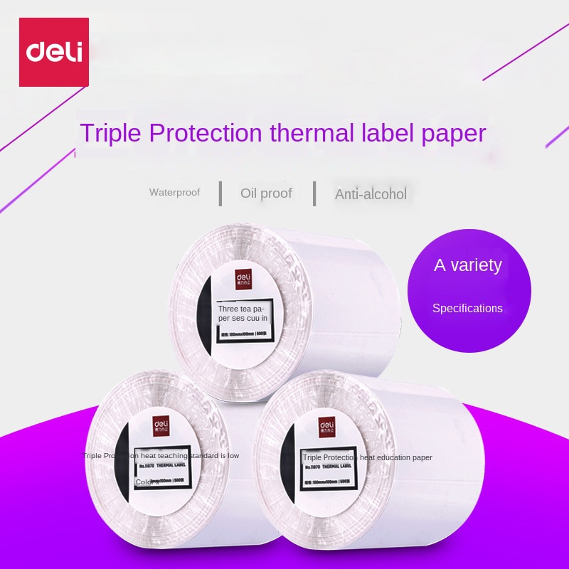 Thermosensitive Gedrukt Papier Drie-Proof Printpapier Label Paper Prijs Label Ontvangst Bar Code Factuur Thermosensitive Papier
