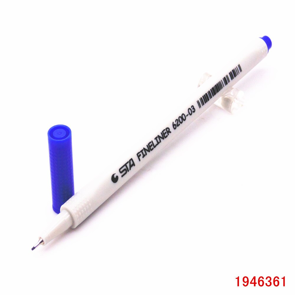 0.4mm 18 farger fine liner penner superfine tusj penn kunst tegnepenn for barn graffiti krok fiber penn: 03