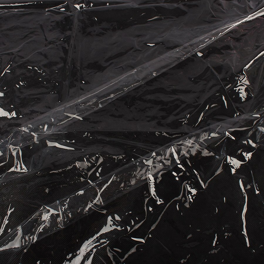Transparent TPU Film Fabric Windproof Waterproof Raincoat Dress Vinyl Material 135x50cm - Sold By The Half Meter