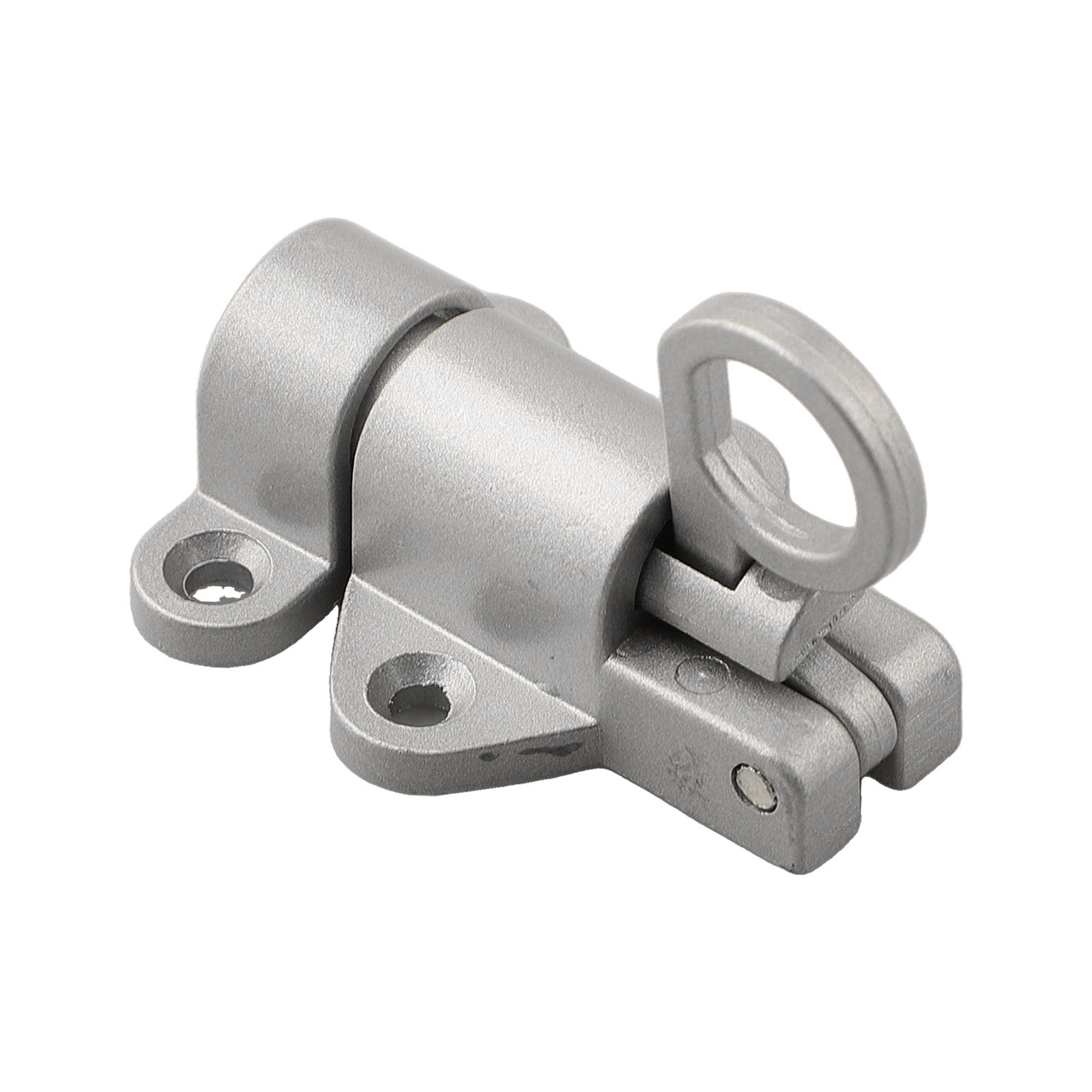 1pc Spring Door Bolt Lock Aluminum Alloy Automatic Self-closing Security Window Latch Gate Lock Bounce Mechanism Black White