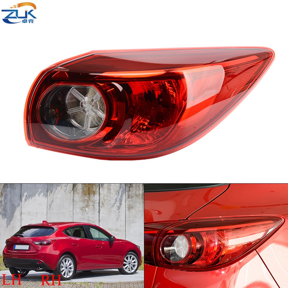 Zuk Auto Exterieur Achterlicht Achterlicht Voor Mazda 3 Axela Hatchback Achterbumper Achterlicht Halogeen type