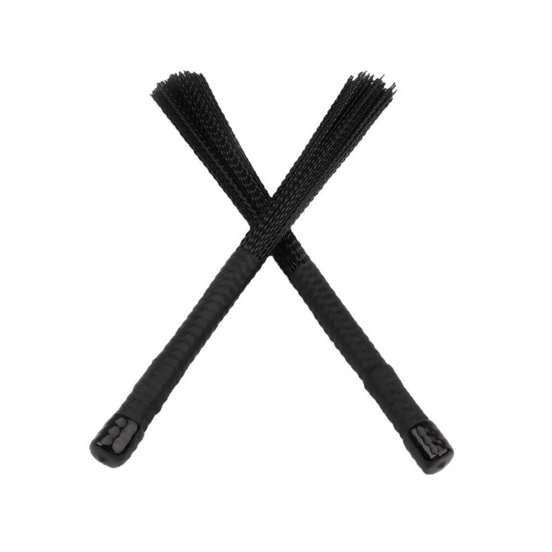 100%  mærker og 2 stk cajon børste teleskopiske trommebørster nylon sticks percussion til jazz stick tromme musical