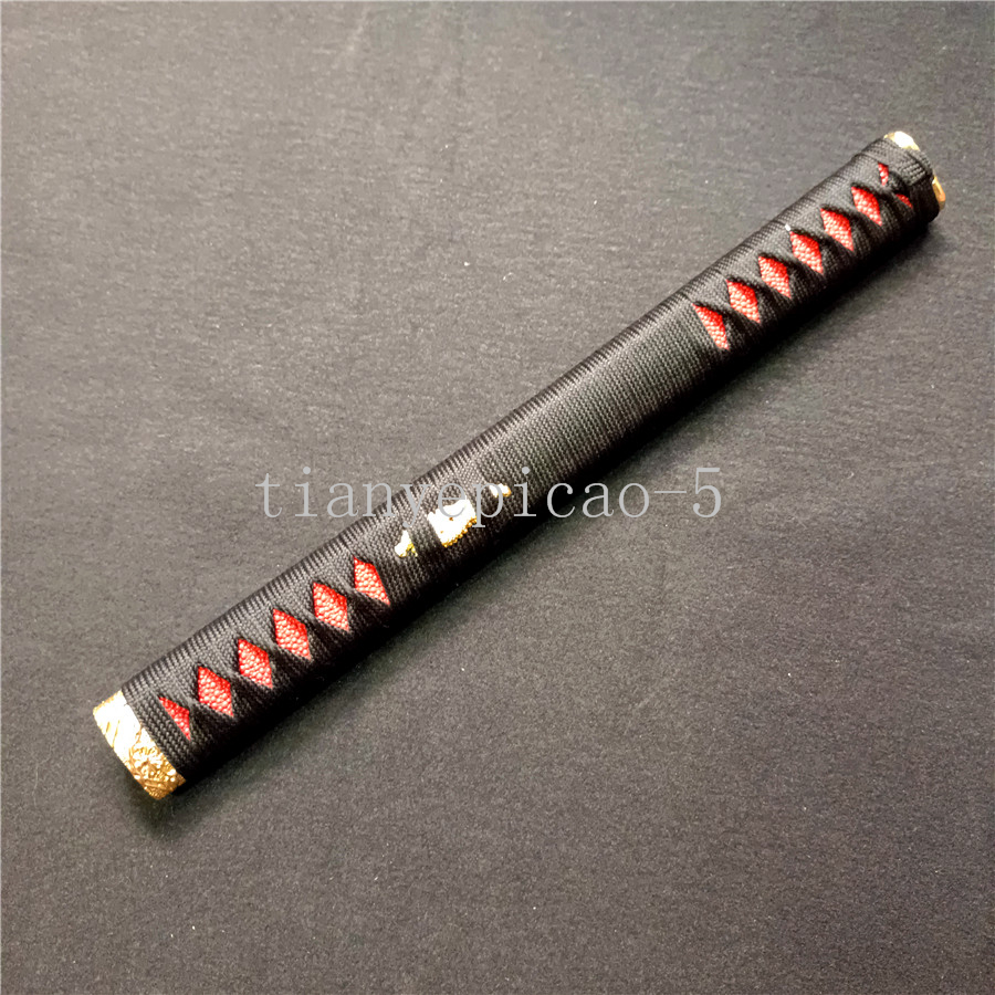 HandMade 35CM Handle For Japanese Katana Sword Handle Fully Tsuka Samurai Handle&amp;Fuchi Kashira: F