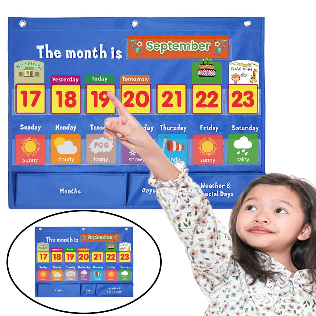 24x18 Inch Weather Chart Early Educational 98 Cards Toys Kids