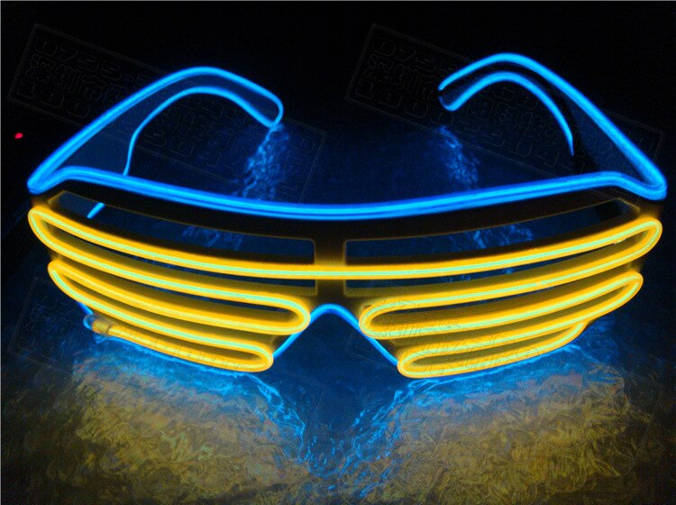 Two-Color Blinds Modes Flash Glasses Toys Luminous Lighting Colorful Glowing DJ Classic Carnival Dance Bar Party Toys
