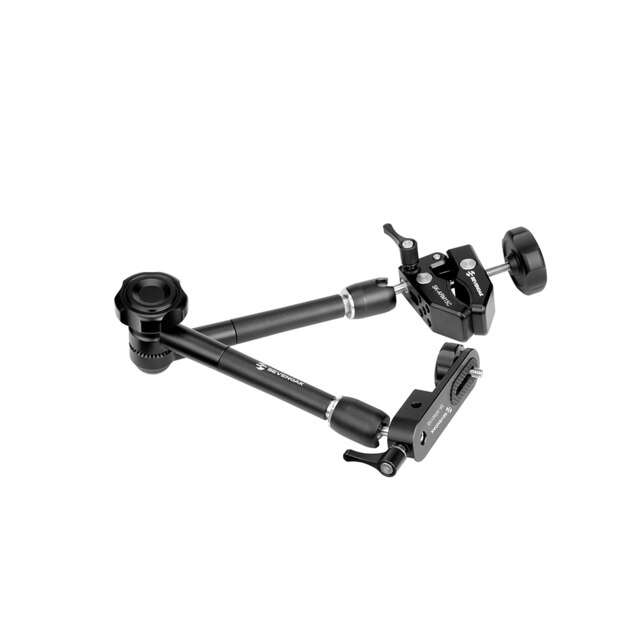 Sevenoak SK-ARM15A brazo mágico articulado de aluminio pivotable de 360 ° viene con extremos giratorios diseñados para luces, monitores, etc