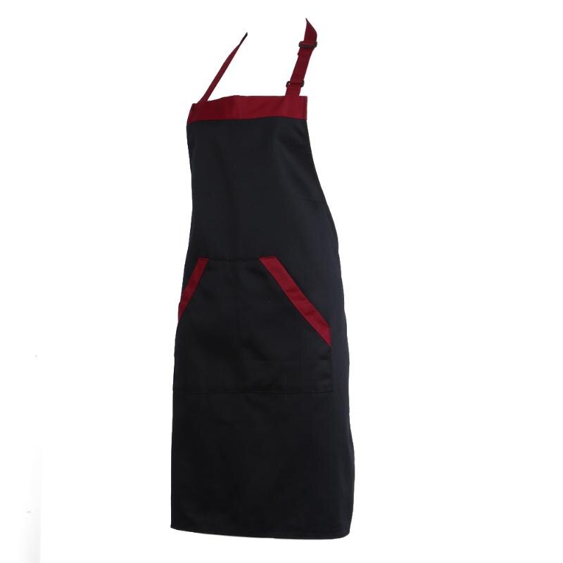 Waterproof Apron Adjustable Bib Apron Dress Men Women with 2 Pockets Chef Apron Cooking Kitchen Double Pocket Apron