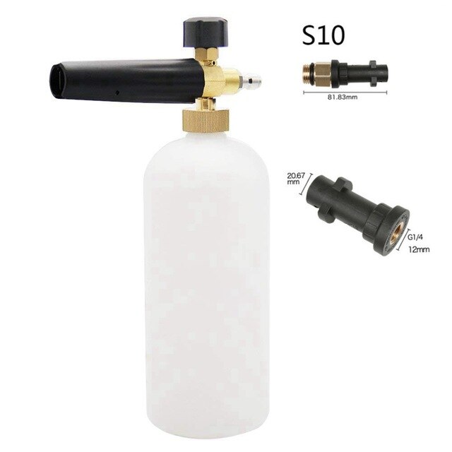 SPTA haute pression neige mousse Lance pour Karcher lave-auto pistolet de pulvérisation neige mousse canon voiture nettoyage pistolet: Snow Foam Gun S10