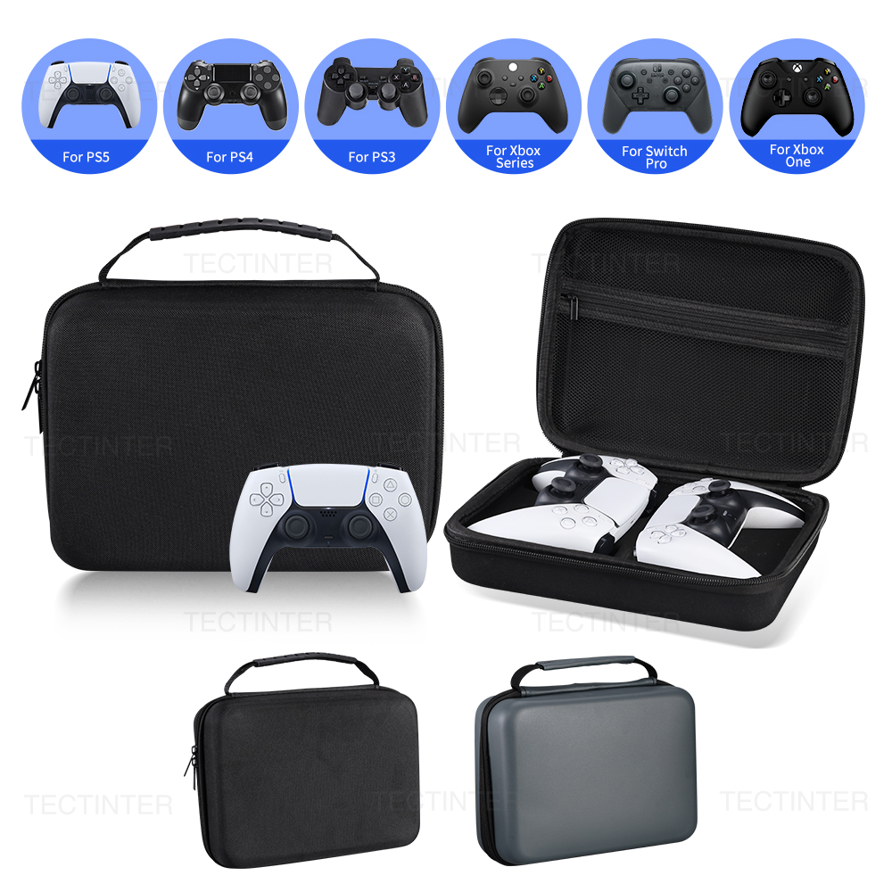 Dual Controllers Carrying Case For PS5/PS4/PS3/Xbox Series Controller Portable Shockproof Carry Case Bag For PS5 Accessories