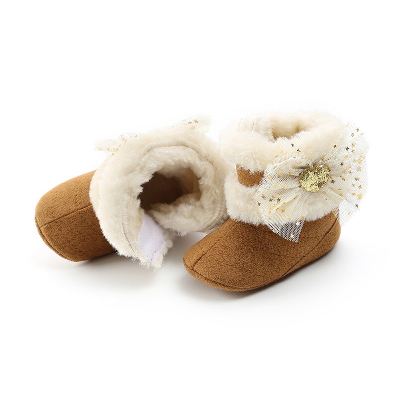 bambino Stivali Wnter Arco Più Velluto Caldo bambino Stivali Moda Stivali Morbidi per Bambini Della Ragazza w