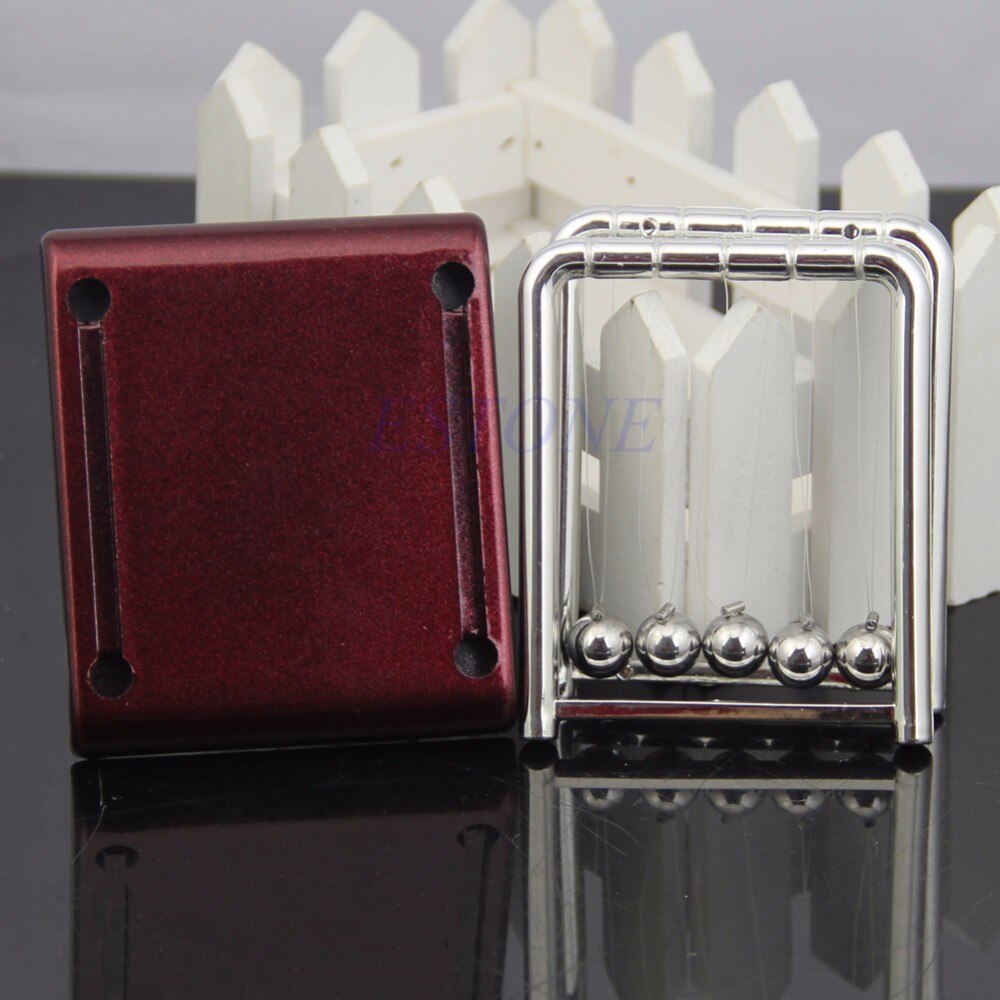 Steel Newton's Cradle Balance Ball Physics Science Pendulum Desk Fun Toy