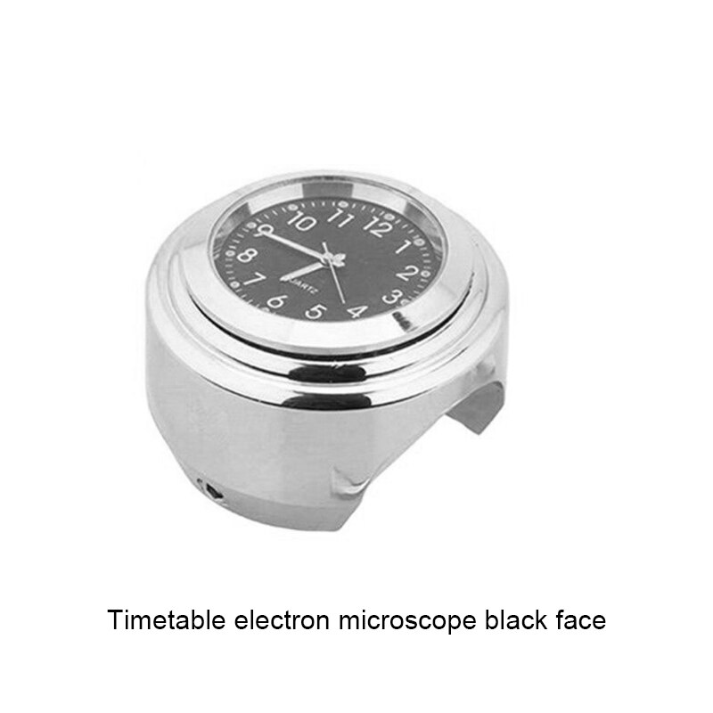 Universele 7/8 "Aluminium Waterdicht Chrome Lichtgevende Motorcycle Fietsstuur Mount Quartz Klok Horloge Voor Honda