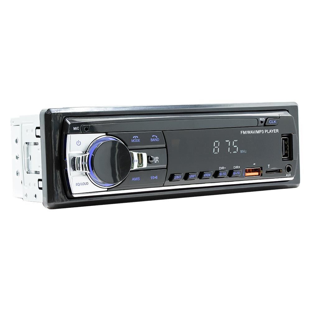 Bilradio 1 din stereospelare digital bluetooth bil  mp3 spelare 60 wx 4 fm radio stereo ljud musik usb/sd med aux-ingång i instrumentbrädan