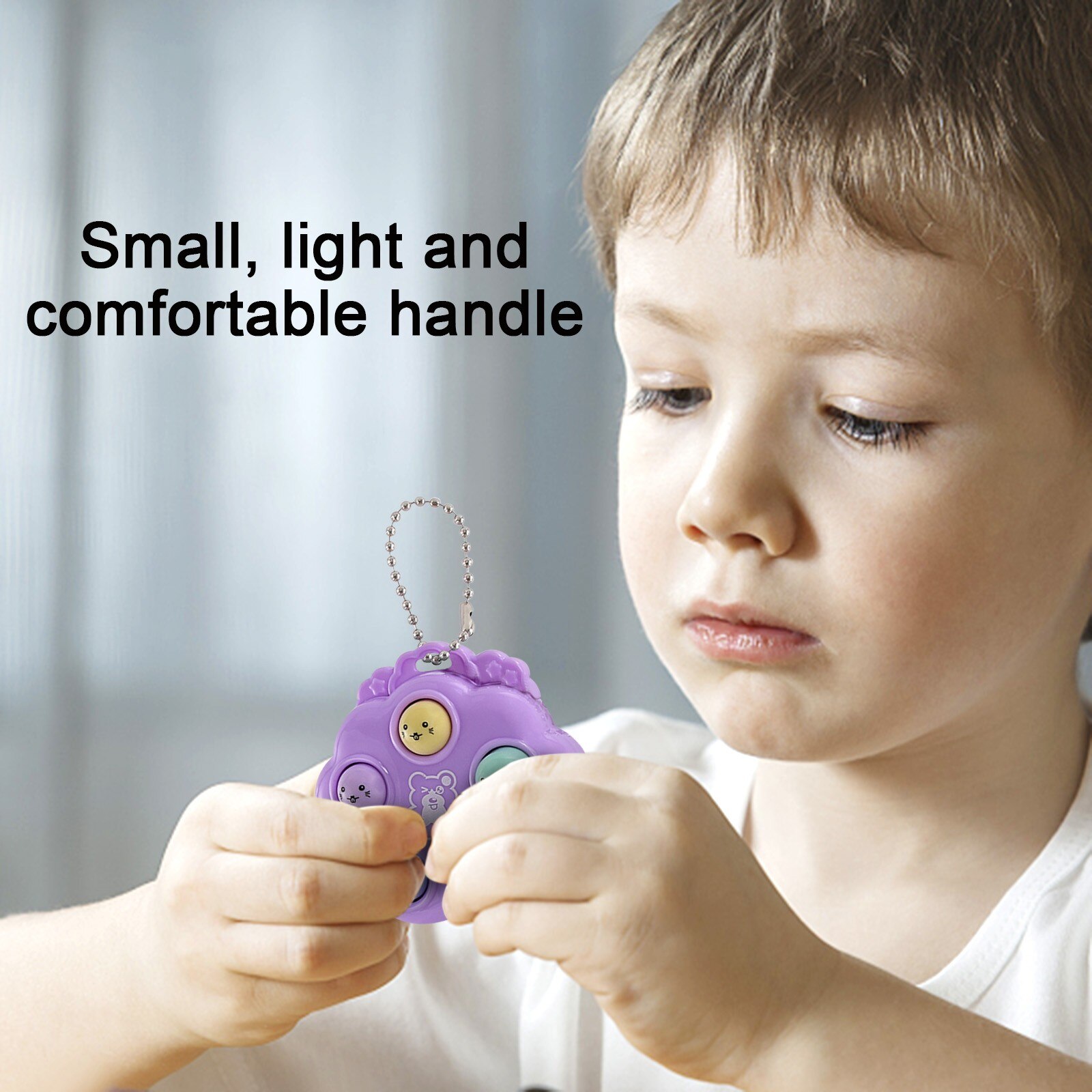 Mini jeu de Hamster à main, Machine à Fidget, Super mignon, sac , pendentif clé, jouet de décompression du bout des doigts