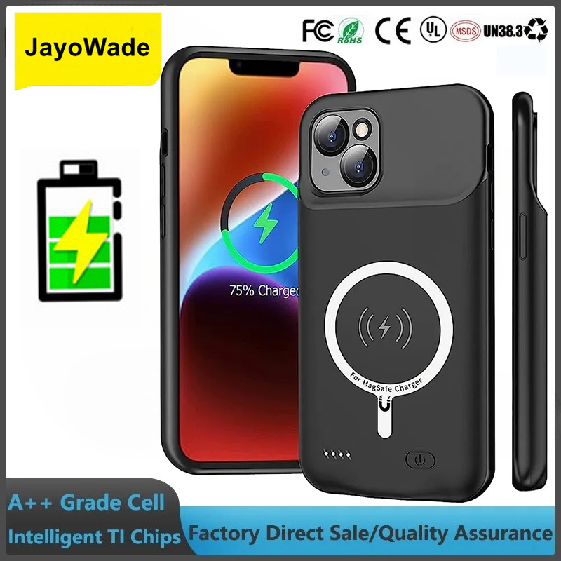 10000mAh Draadloze Batterijhoes voor iPhone 17 Pro Max, 16 Plus, 15 Magnetische Powerbank Cover Oplader Compatibel met iPhone 17 Air