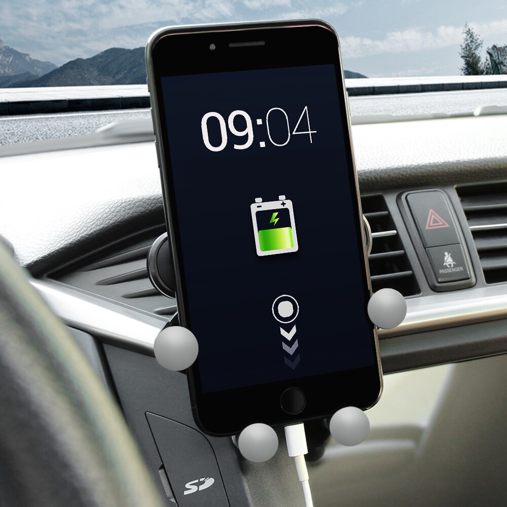 Universele Gravity Auto Telefoon Houder Air Vent Mount Clip Ondersteuning Smartphone Voiture 360 Telefoonhouder Auto Suporte Celular Carro