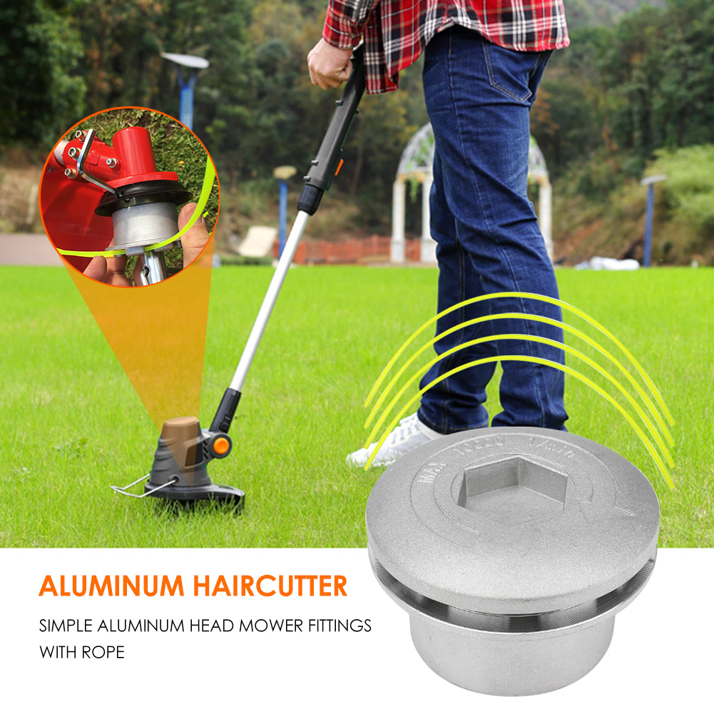 Grästrimmer huvud av aluminiumlegering gräsklippare huvud trimmer reservdelar för hushåll trädgårdsskåp tillbehör