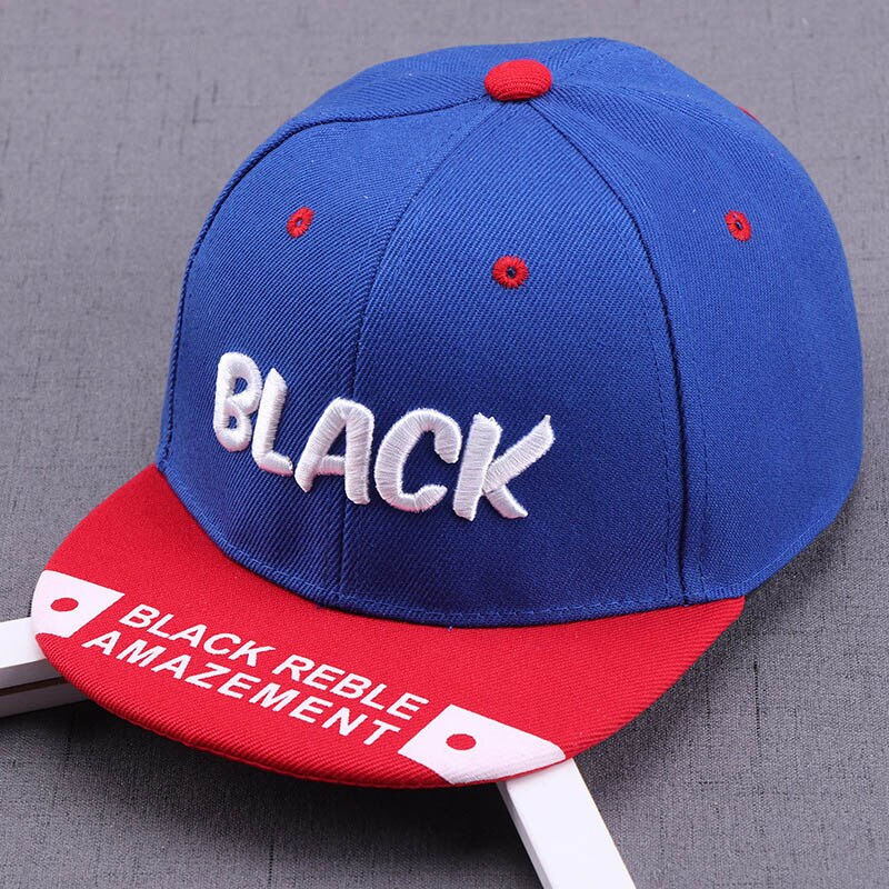 bebé niño gorra de béisbol con letras gorra para el sol para niños resorte ajustable verano Hip Hop bebé gorras: blue