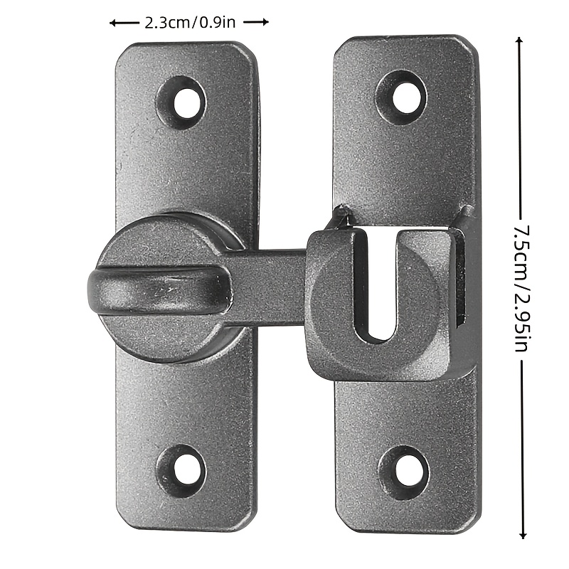 Chiusura per porta Chiusura a scatto universale addensata senza trapano Chiusura per porta di sicurezza antifurto Serratura per armadietto del bagno Chiusura per porta della finestra