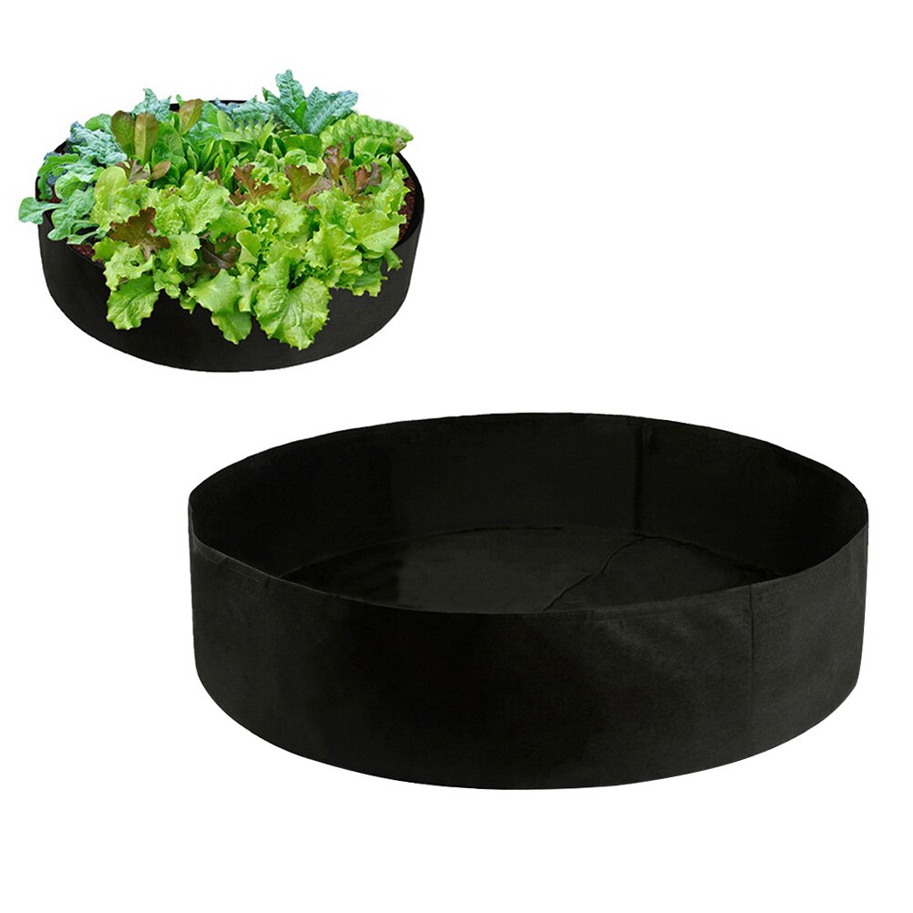 1Pc Vilt Planting Bag Ademend Planten Groeien Zak Ronde Planten Pouch Tuinieren Tas Voor Indoor Garden