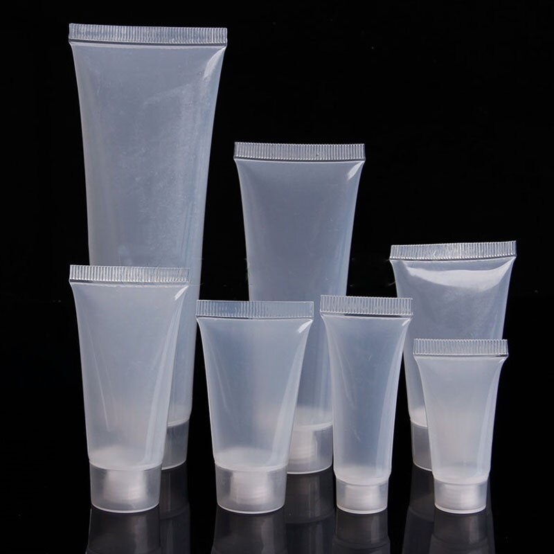 30 stk 20/30/50/100ml bærbare tomme glatte kosmetiske tuber creme rejselotion rensetandpastabeholdere rejsefyldflasker