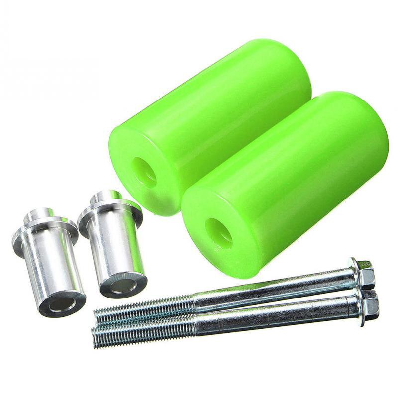 Motorcykel universal 10mm ram glidare anti crash pad fallskydd för yamaha honda suzuki hondaaccessories: Grön