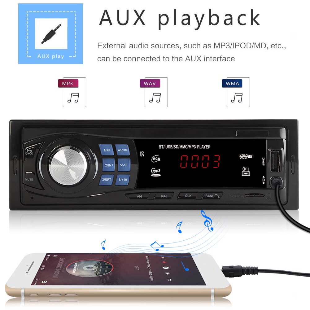SWM 8013 1DIN Car Radio 12v bluetooth V2.0 FM Aux Input Receiver Autoradio TF SD USB MP3 Player Multimedia auto Stereo