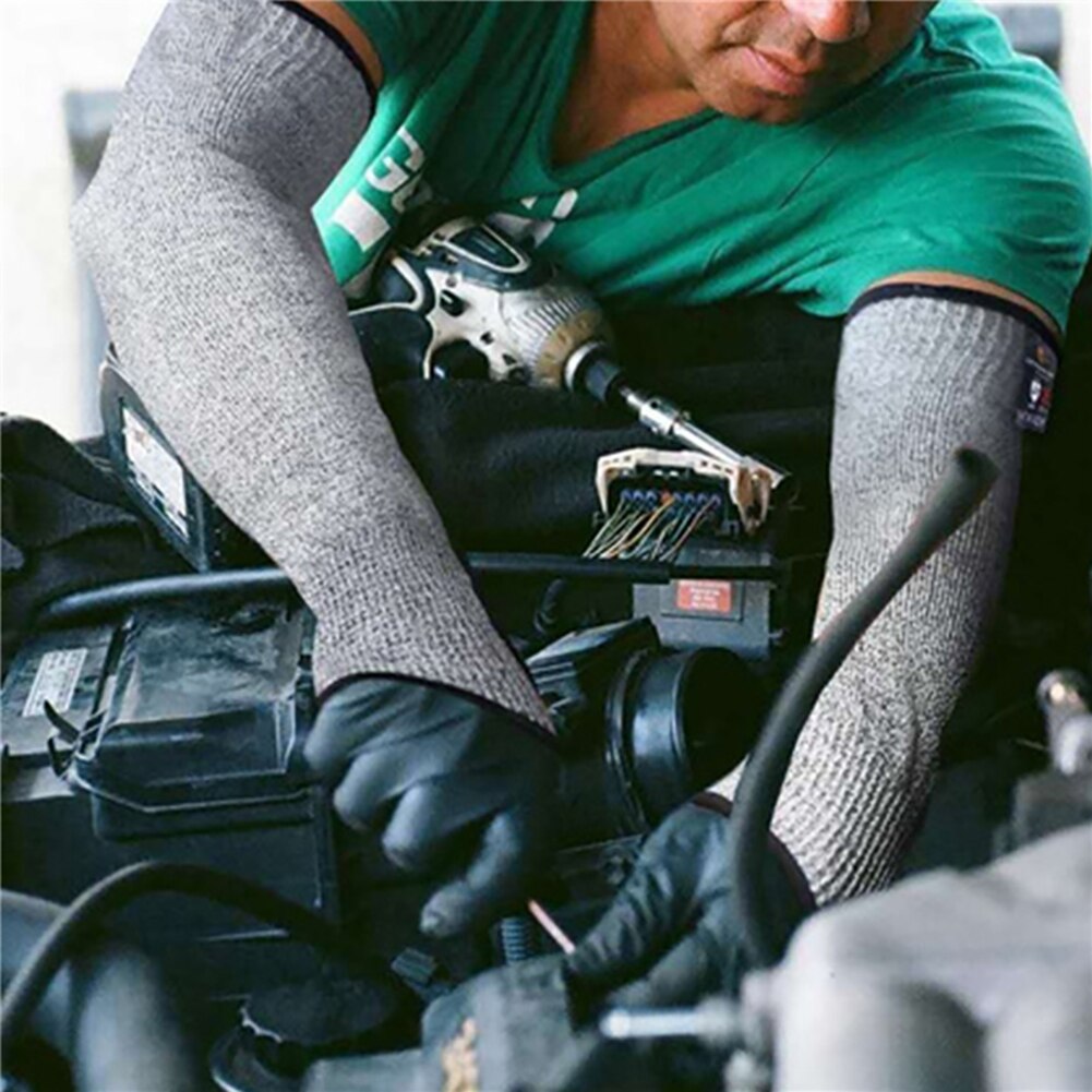 Level 5 HPPE Cut Arm Sleeve Resistant Anti-Puncture Work Protection Fingerless Arm Sleeve Cover