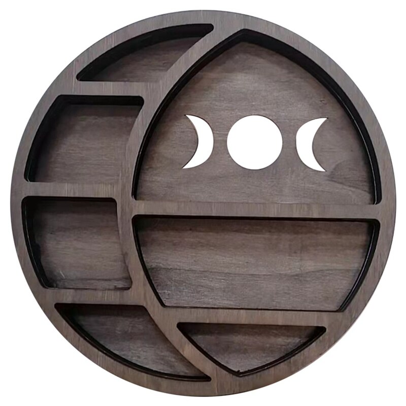 Crescent Moon Shelf, Moon Shelf for Crystals, 16 x 12” , Boho Decor