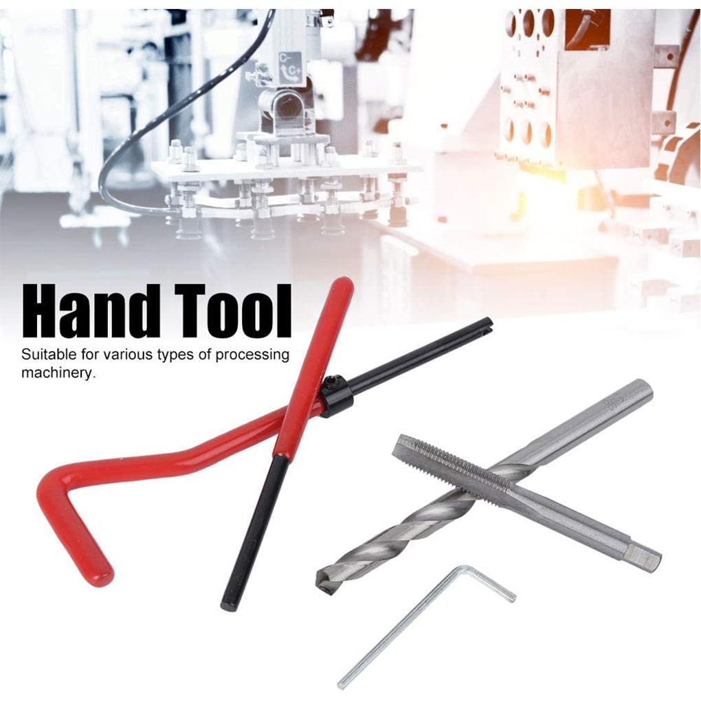 Kit de reparo de rosca de carro – reparos sem esforço para roscas danificadas sem rebarbas para restaurar roscas danificadas ferramenta de broca de bobina